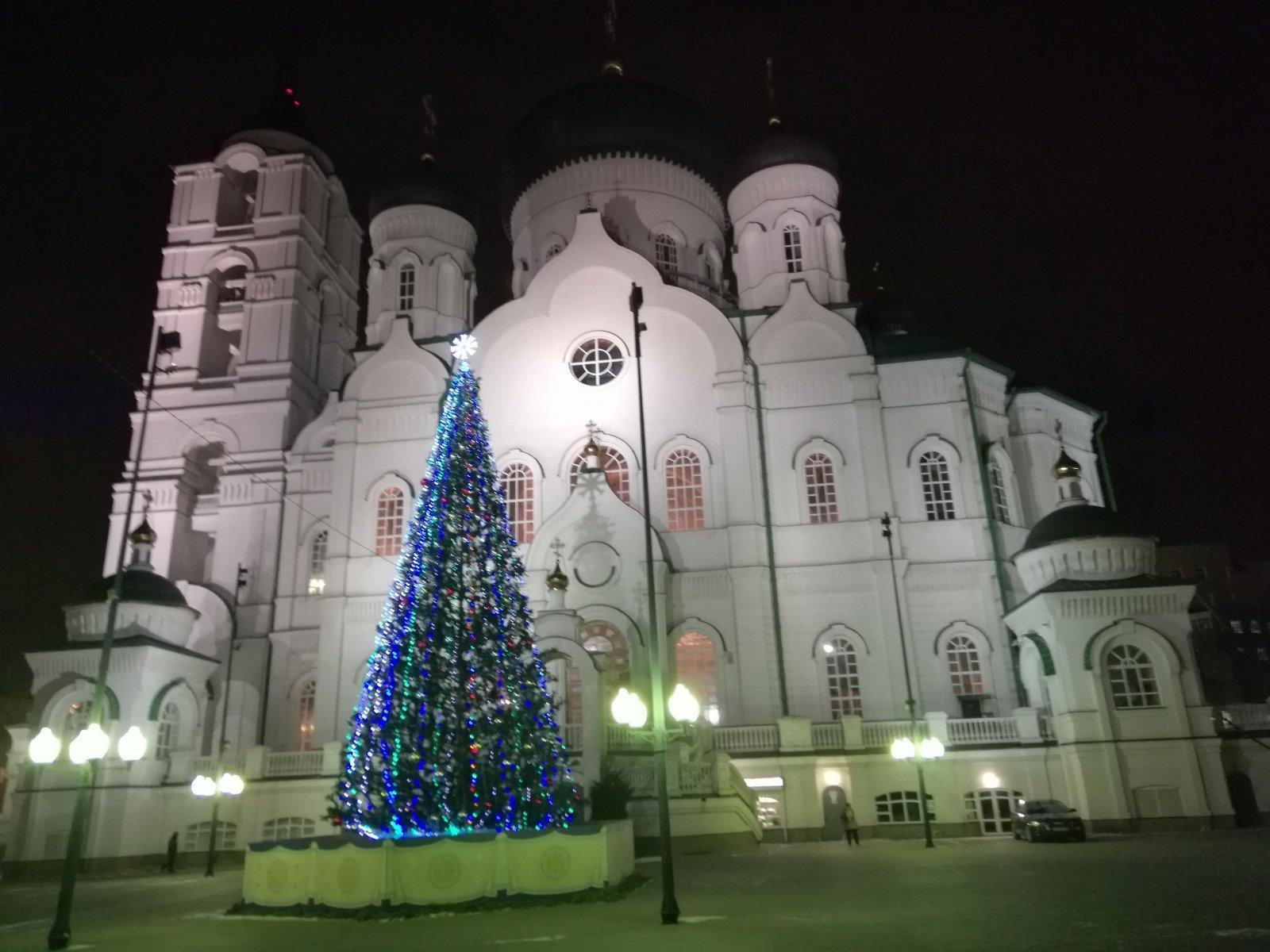 Благовещенский собор Воронеж зимой